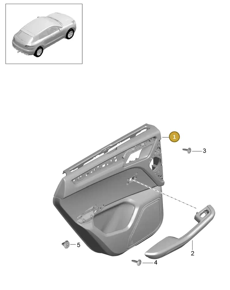 95B867306AJDT0 — Porsche Macan (2013-2018) diagram p44808060, position 1