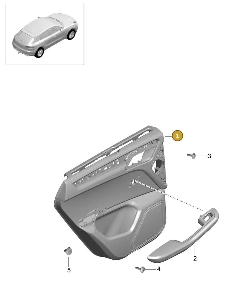 95B867306ALSXP — Porsche Macan GTS (2013-2018) diagram p44808080, position 1