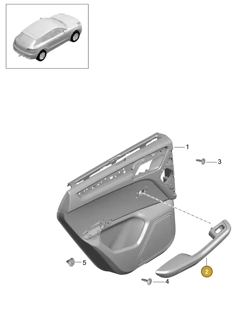 95B867374EDE0 — Porsche Macan GTS (2013-2018) diagram p44808060, position 2