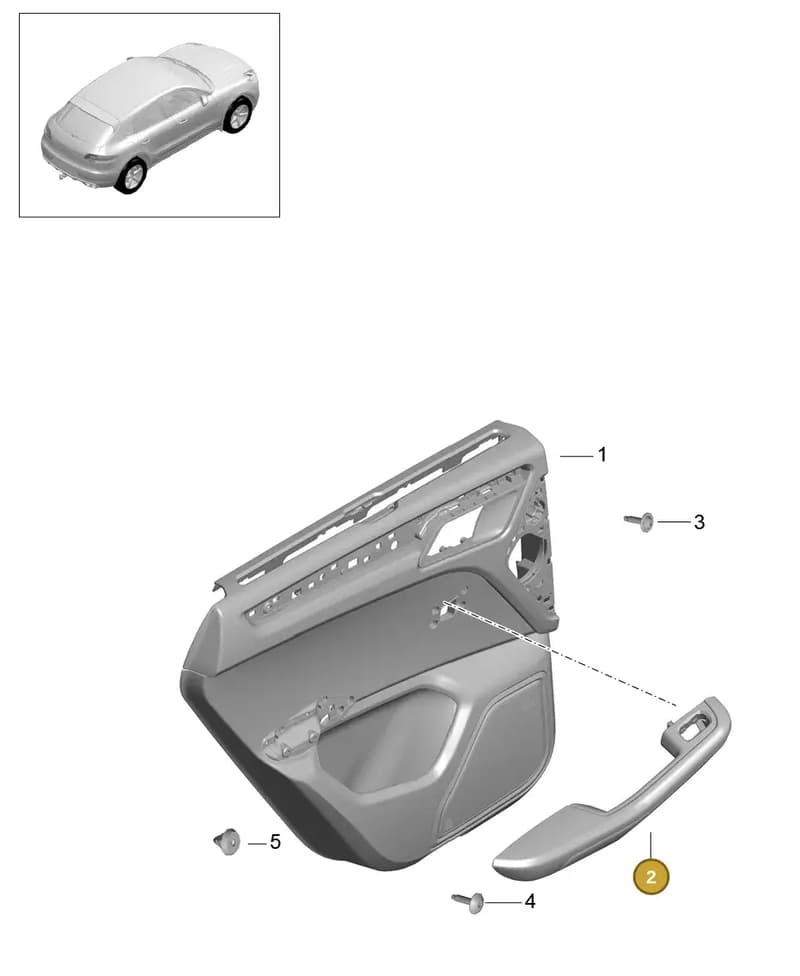 95B867374EOT5 — Porsche Macan GTS (2013-2018) diagram p44808070, position 2