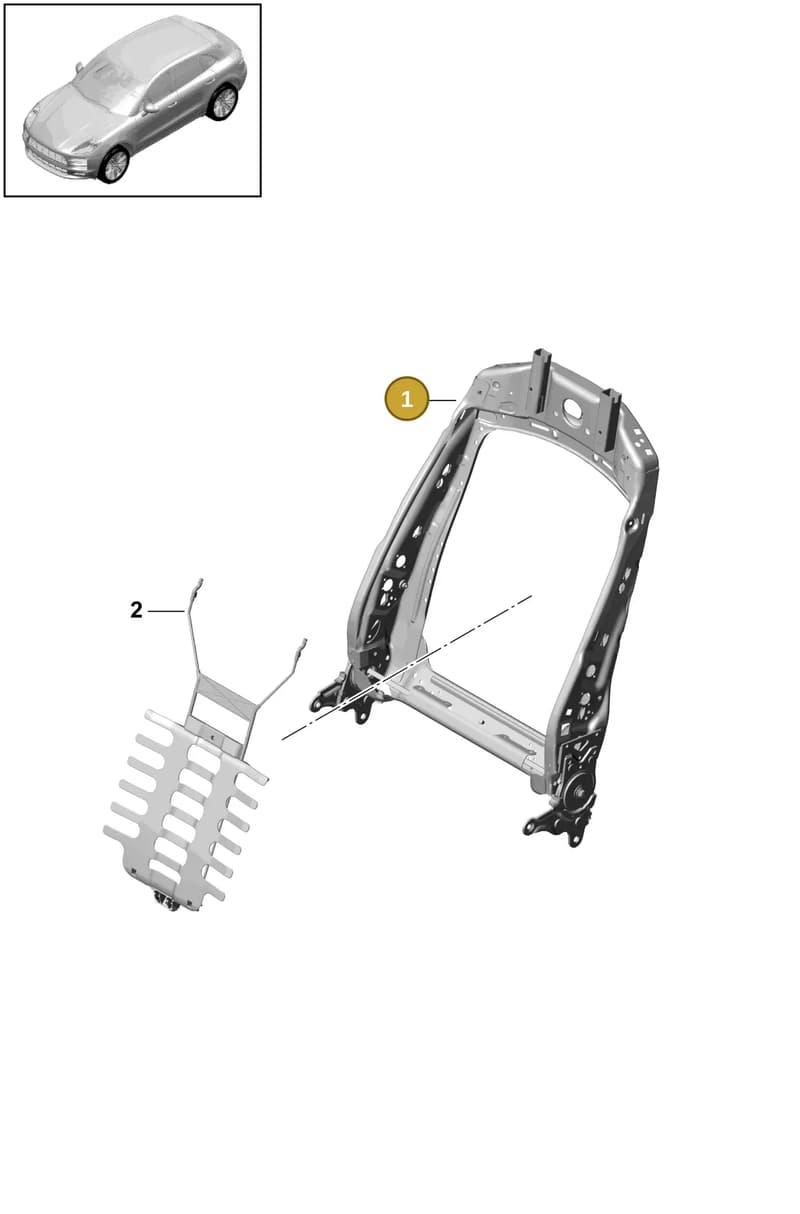 95B881046 — Porsche Macan (2018-2022) diagram p52817000, position 1