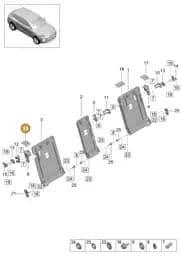 95B885880OV4 Porsche Cover Cap (Pebble Grey OV4)