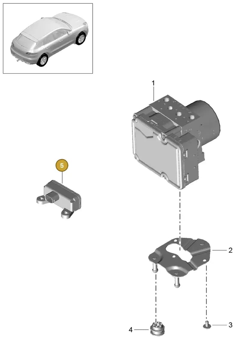 95B907637E — Porsche Macan (2013-2018) diagram p44605000, position 5