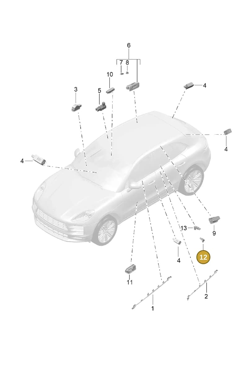 95B919238 — Porsche Macan (2018-2022) diagram p52903040, position 12