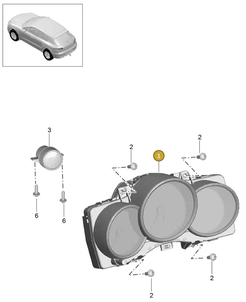 95B920920ADOE1 — Porsche Macan (2013-2018) diagram p44906000, position 1