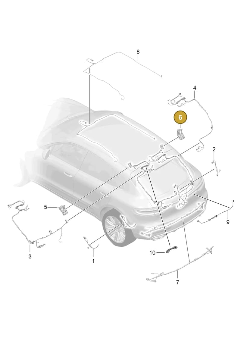 95B937403A — Porsche Macan (2018-2022) diagram p52000170, position 6