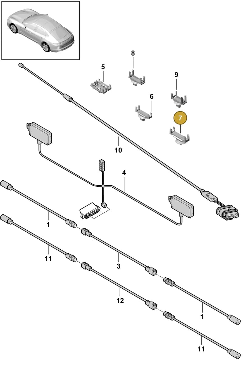 95B937545D — Porsche Panamera (2016-2020) diagram p49911020, position 7