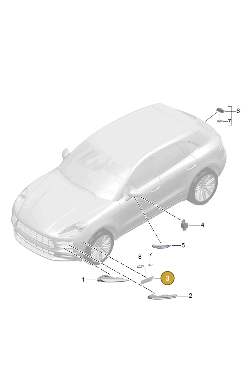 95B945119 — Porsche Macan (2018-2022) diagram p52905040, position 3