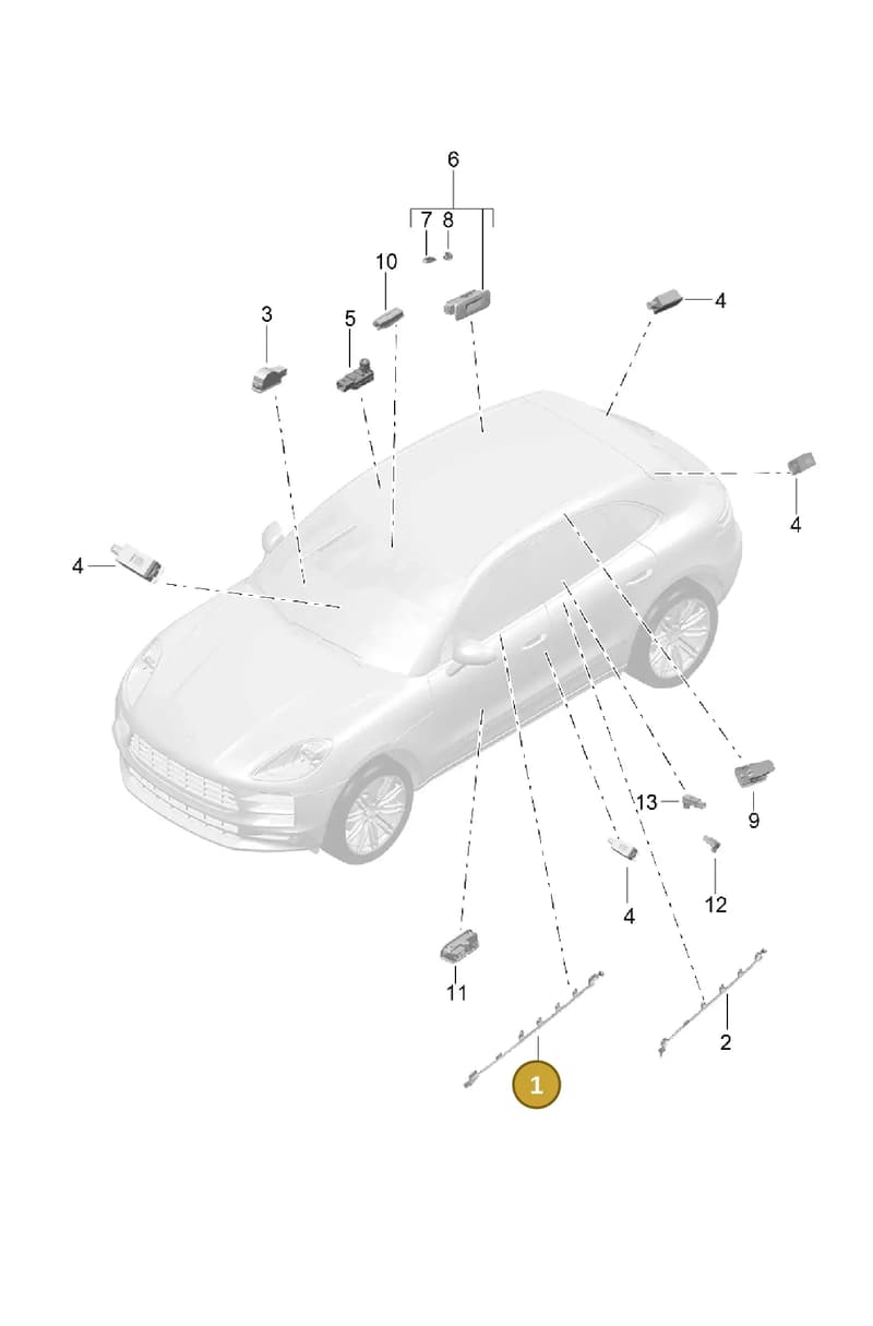 95B947094 — Porsche Macan (2018-2022) diagram p52903040, position 1