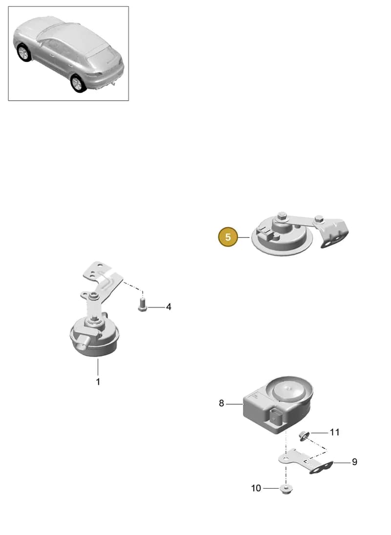 95B951097 — Porsche Macan (2013-2018) diagram p44903000, position 5