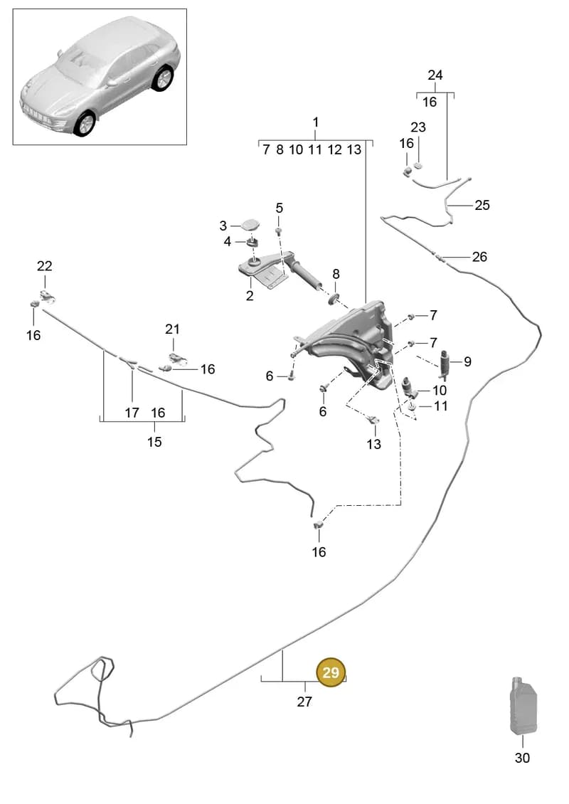 95B955793 — Porsche Macan (2013-2018) diagram p44904010, position 29
