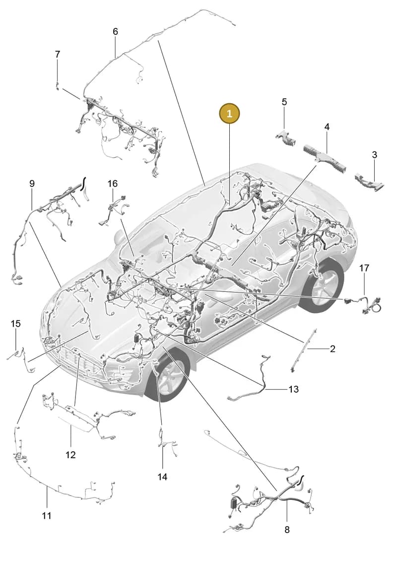 95B971029AS — Porsche Macan (2013-2018) diagram p44902010, position 1