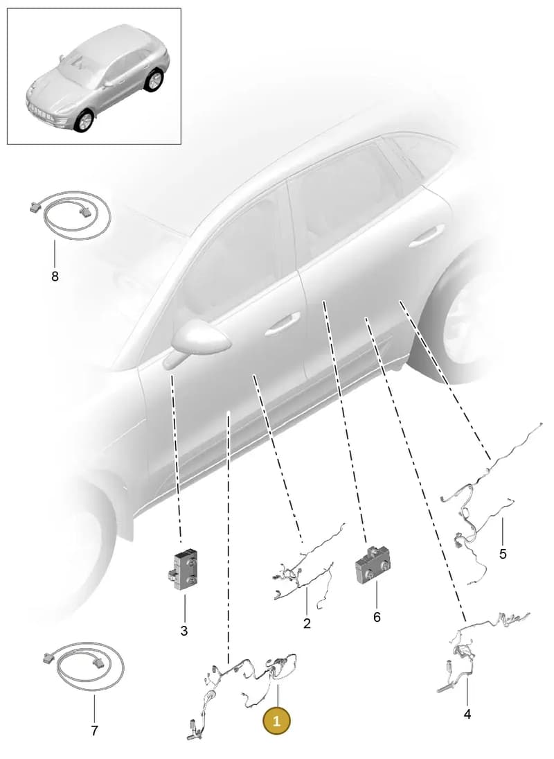 95B971029BN — Porsche Macan (2013-2018) diagram p44902015, position 1