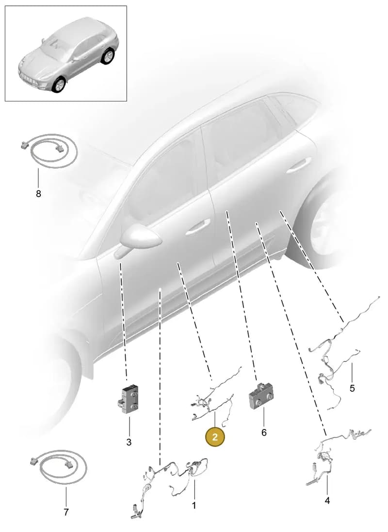 95B971035AP — Porsche Macan (2013-2018) diagram p44902015, position 2