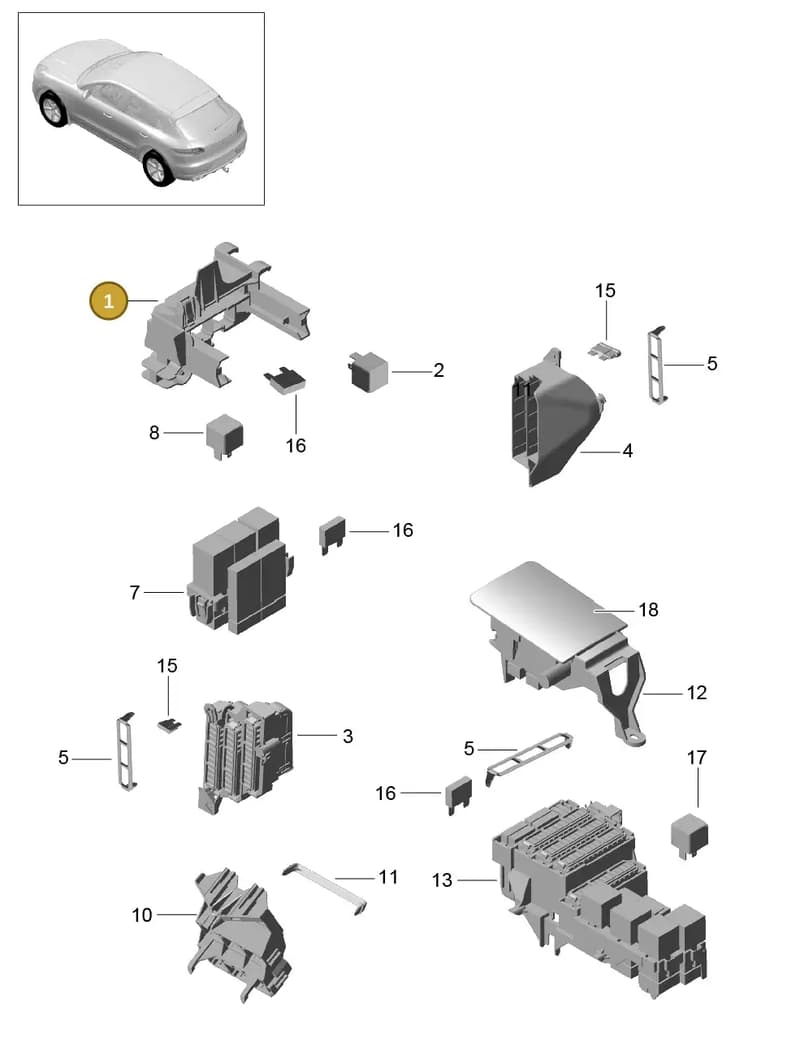 95B971072BN — Porsche Macan (2013-2018) diagram p44902000, position 1