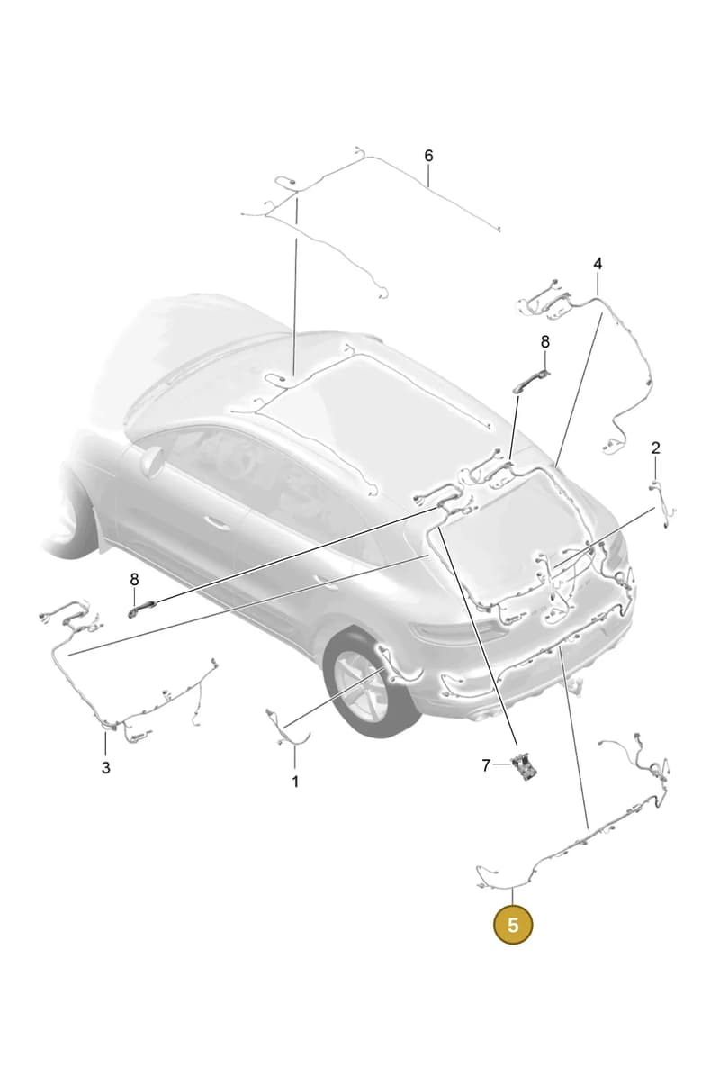 95B971104AJ — Porsche Macan (2013-2018) diagram p44902020, position 5