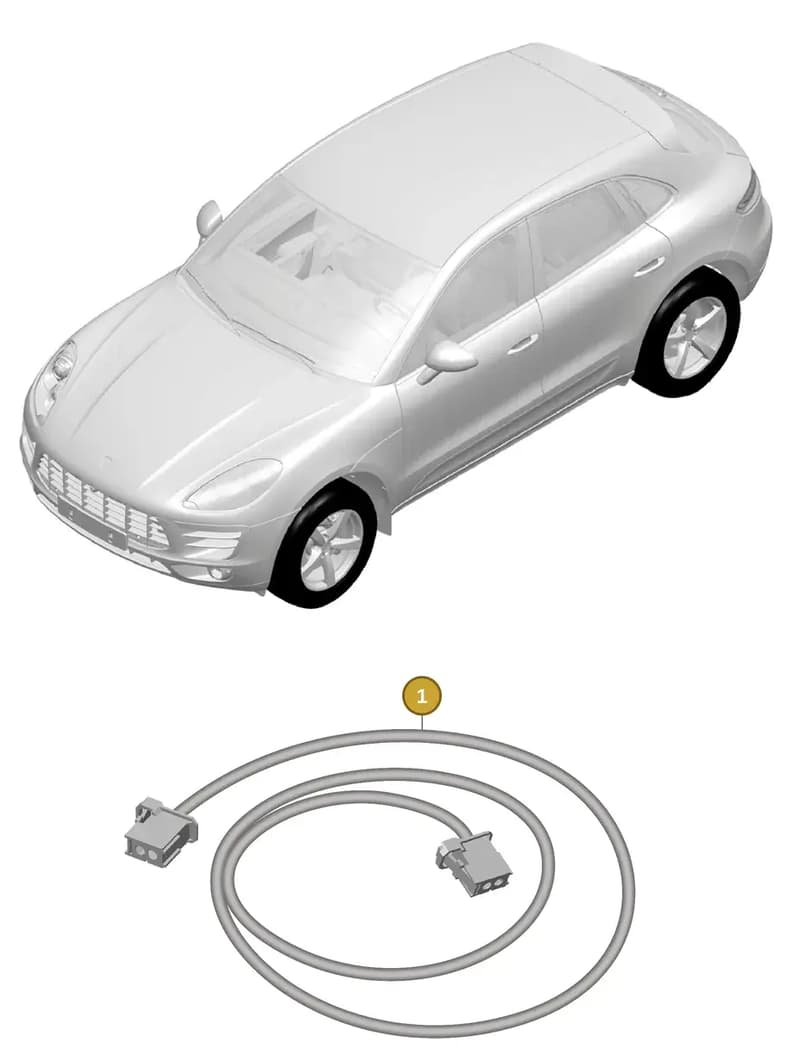95B971297Q — Porsche Macan (2013-2018) diagram p44902050, position 1