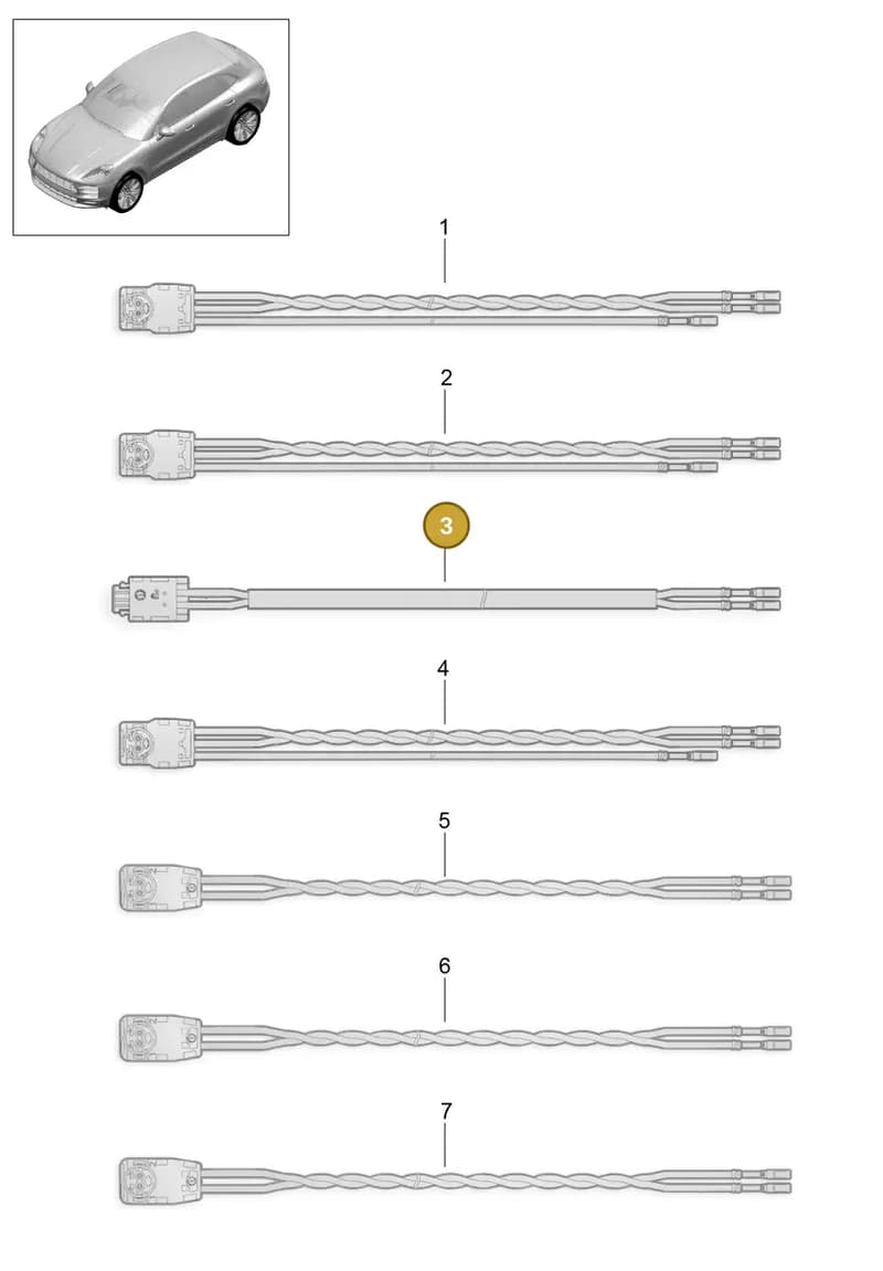 95B971331 — Porsche Macan (2018-2022) diagram p52902600, position 3