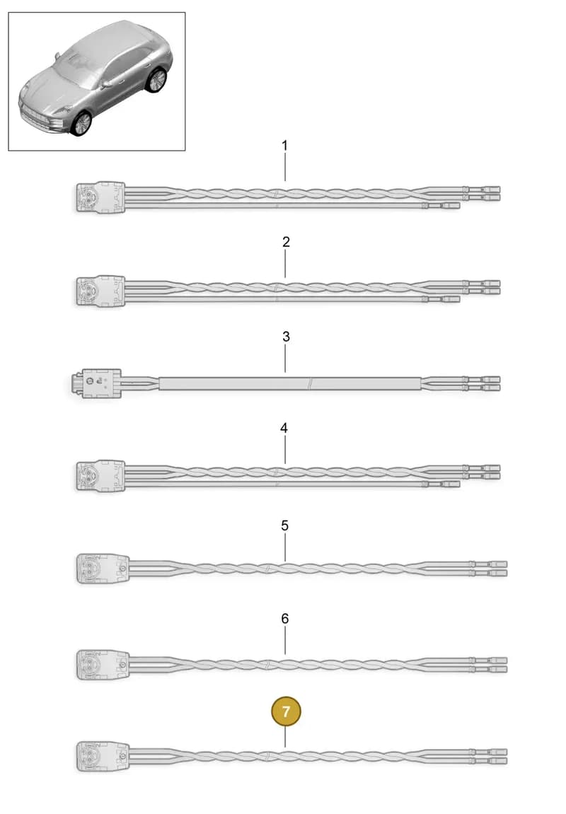 95B971333E — Porsche Macan (2018-2022) diagram p52902600, position 7