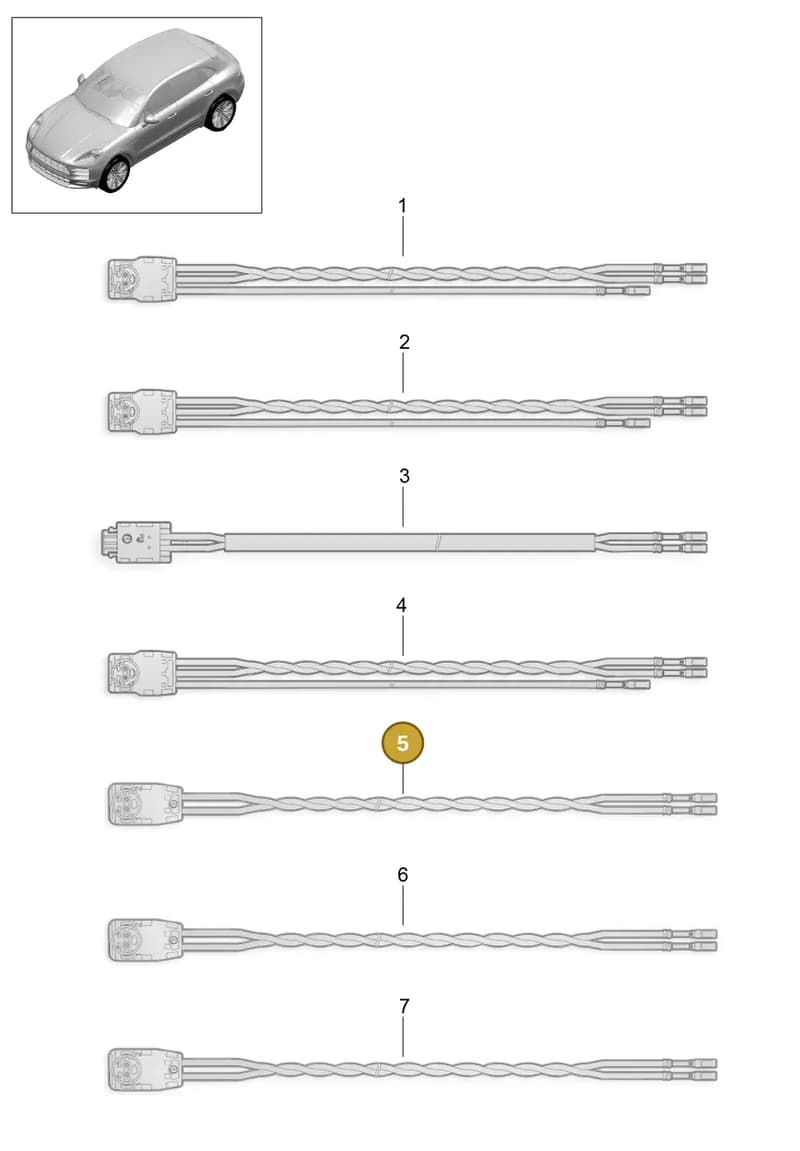95B971345E — Porsche Macan (2018-2022) diagram p52902600, position 5