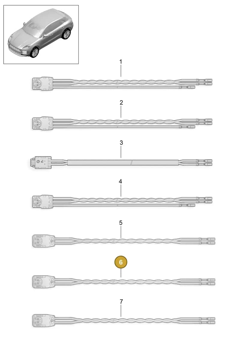 95B971345J — Porsche Macan (2018-2022) diagram p52902600, position 6