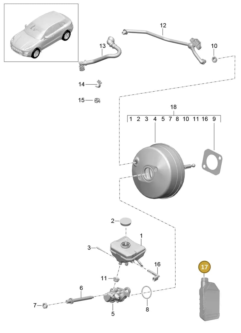 95B971502A — Porsche Macan (2013-2018) diagram p44604000, position 17