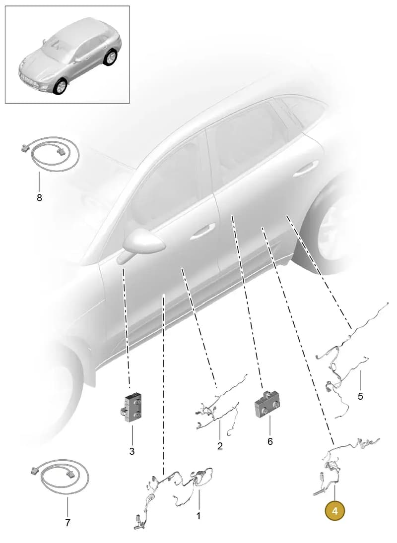 95B971687L — Porsche Macan (2013-2018) diagram p44902015, position 4