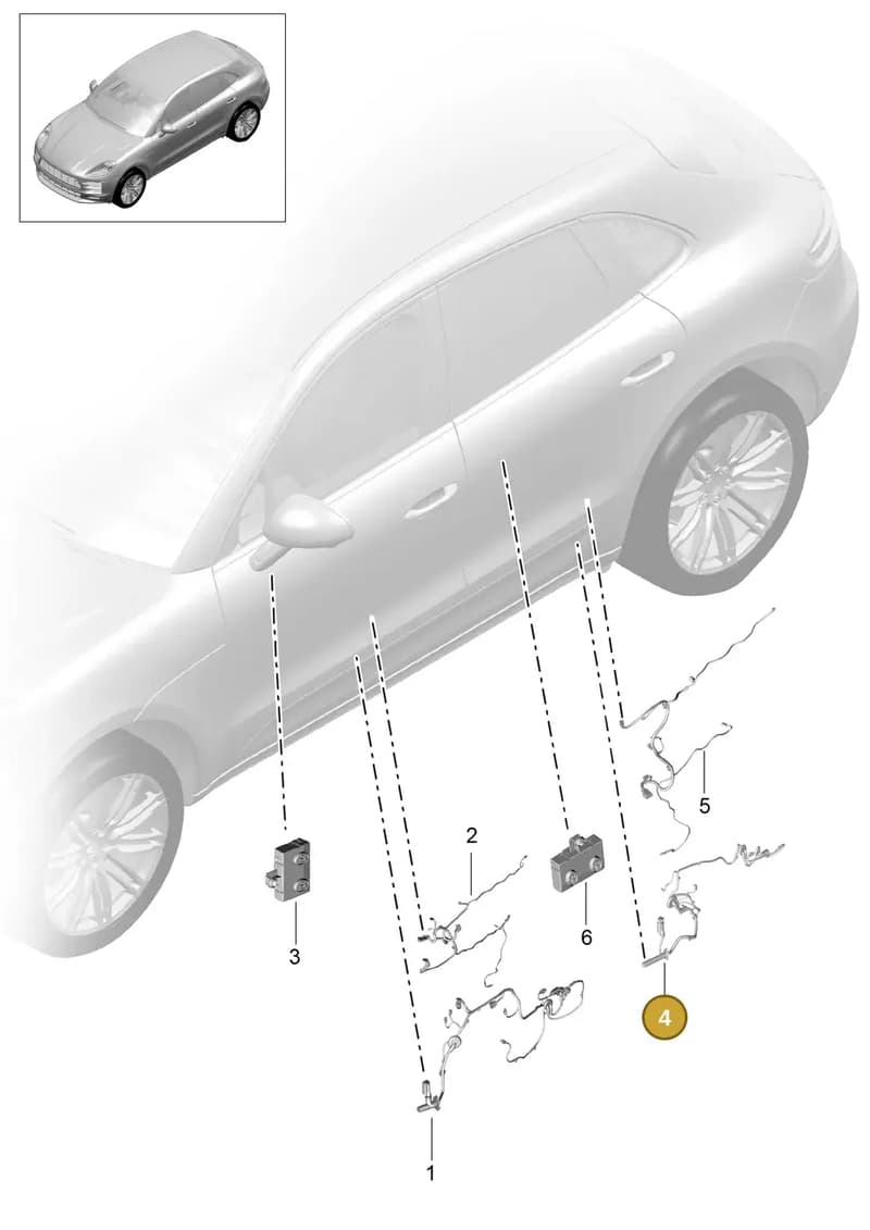 95B971688M — Porsche Macan (2018-2022) diagram p52902160, position 4