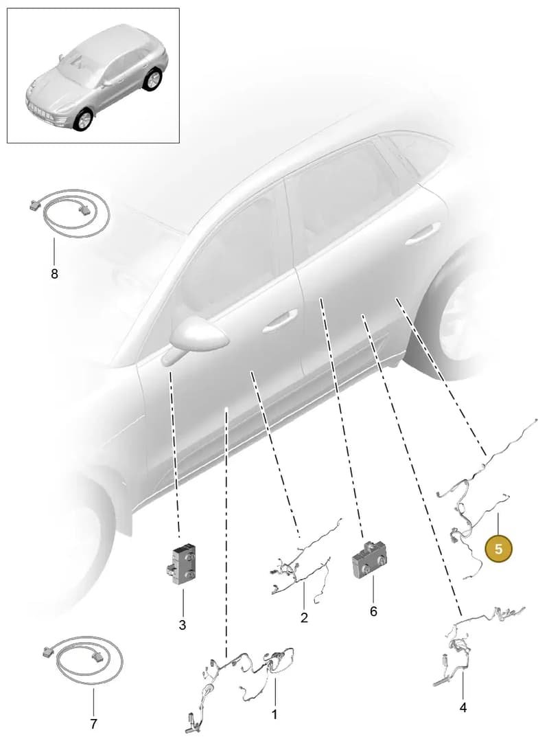 95B971693G — Porsche Macan (2013-2018) diagram p44902015, position 5