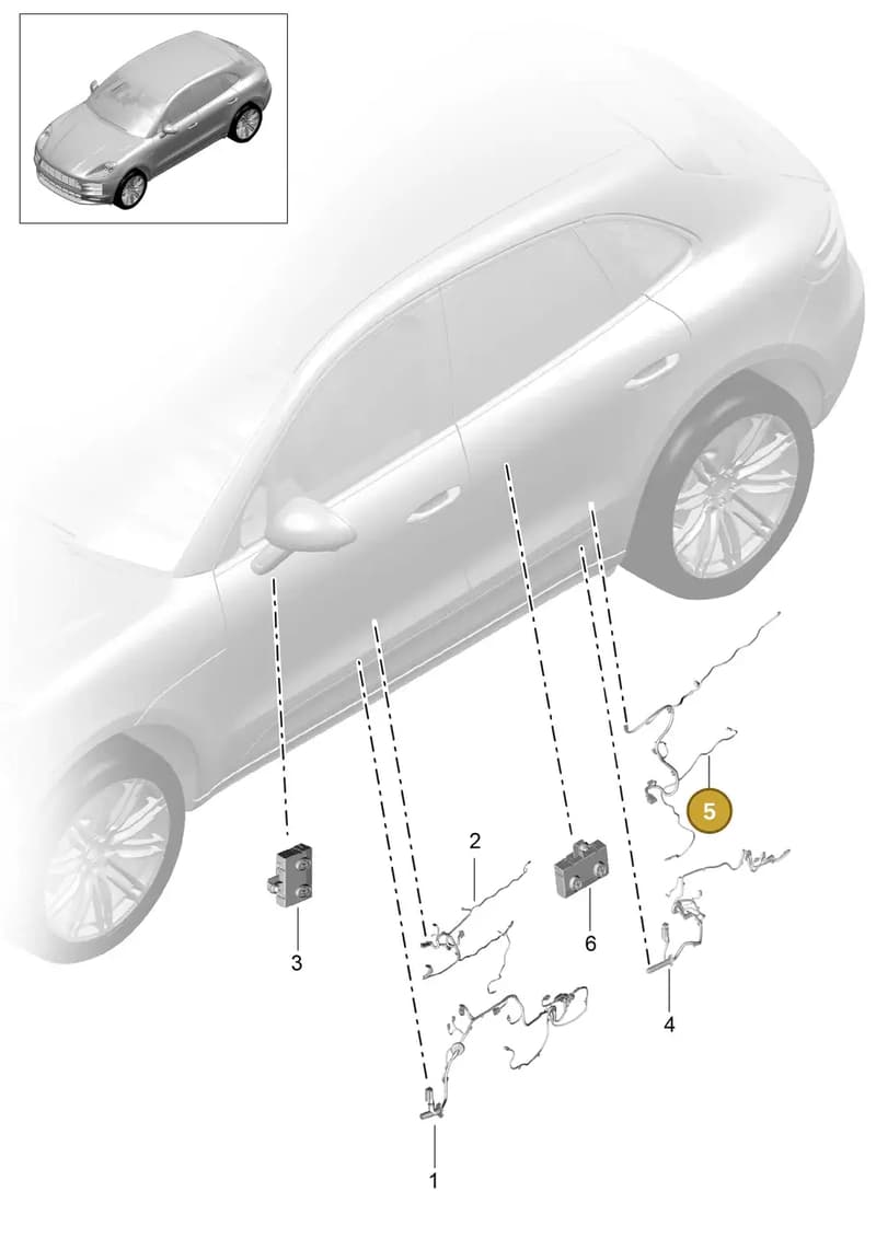 95B971693 — Porsche Macan (2018-2022) diagram p52902150, position 5