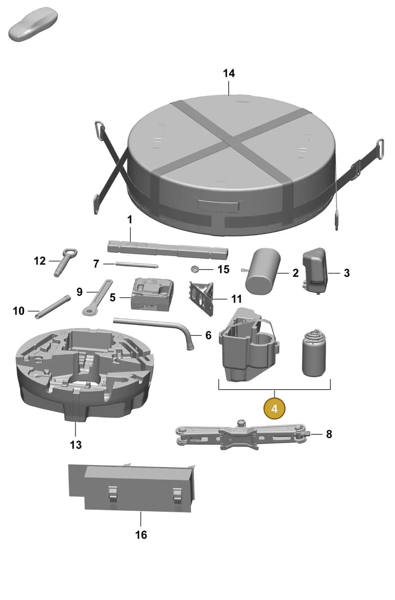 95C012021C — Porsche Macan (2024-2024) diagram p61001000, position 4