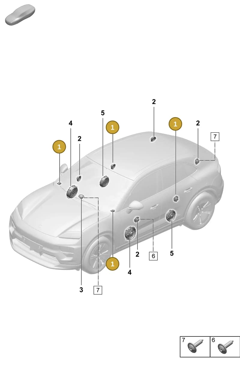 95C035411A — Porsche Macan (2024-2024) diagram p61914100, position 1