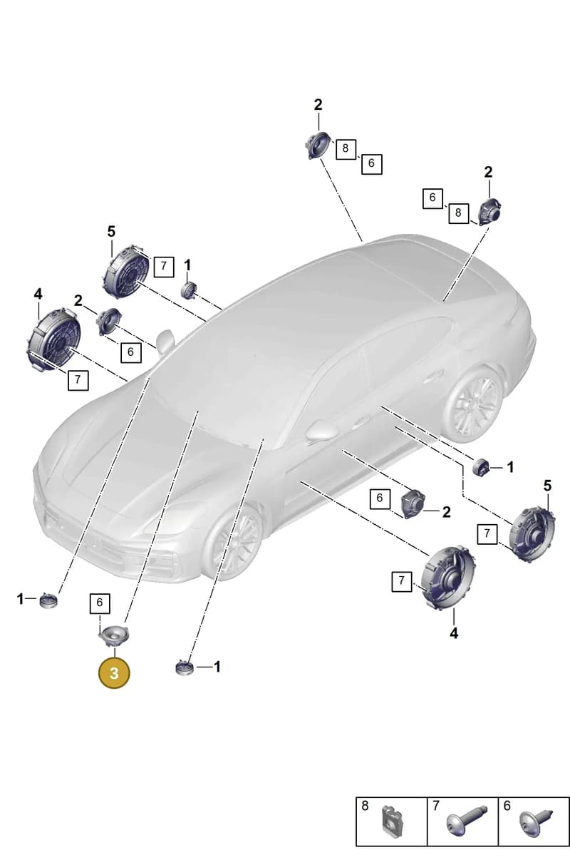 95C035415D — Porsche Panamera (2023-2025) diagram p62914100, position 3