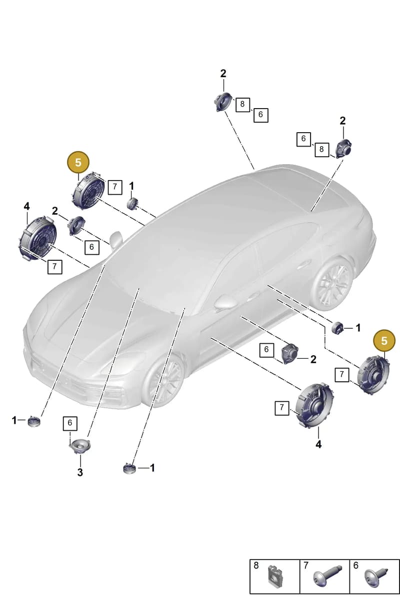 95C035453A — Porsche Panamera (2023-2025) diagram p62914100, position 5