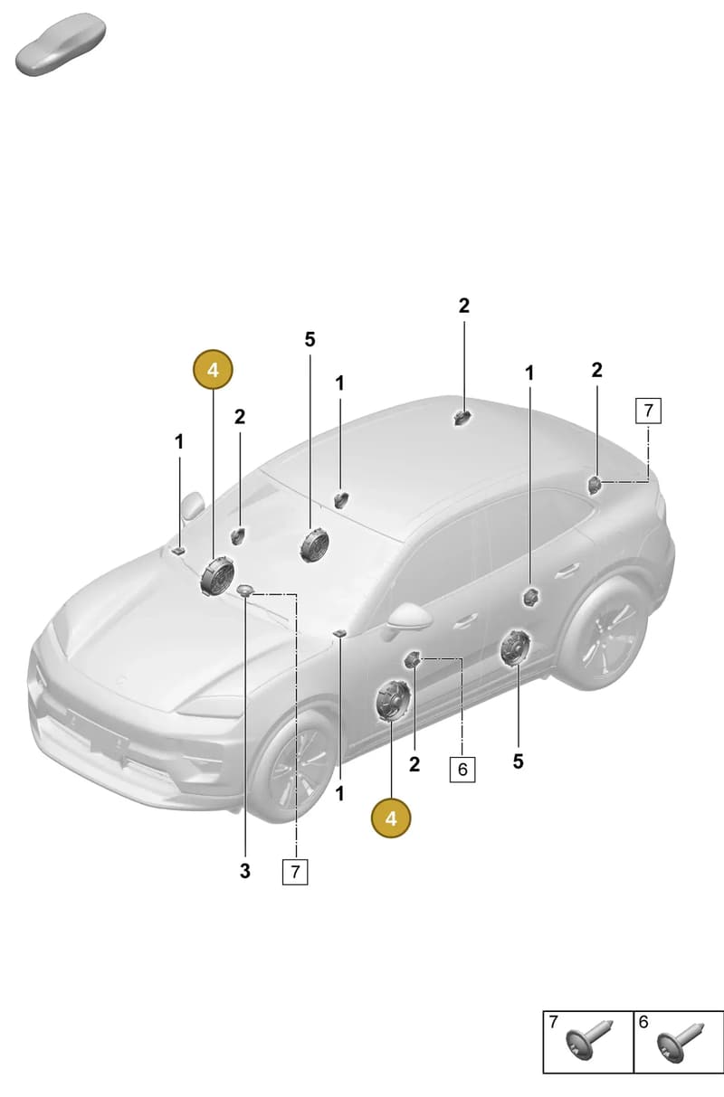 95C035454A — Porsche Macan (2024-2024) diagram p61914100, position 4