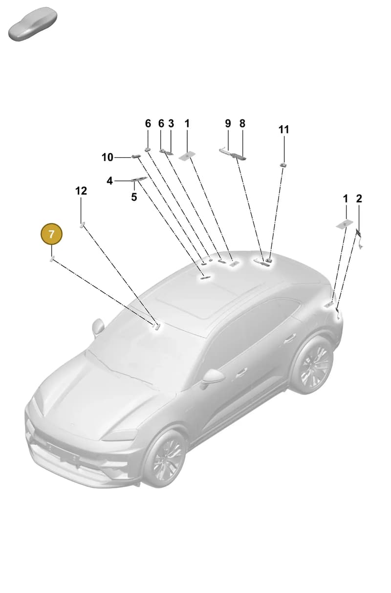 95C035500 — Porsche Macan (2024-2024) diagram p61911300, position 7