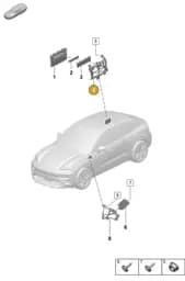 95C035545 Porsche Retainer for Control Units