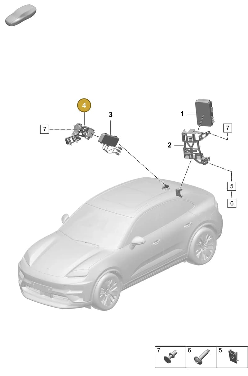 95C035595A — Porsche Macan (2024-2024) diagram p61901700, position 4