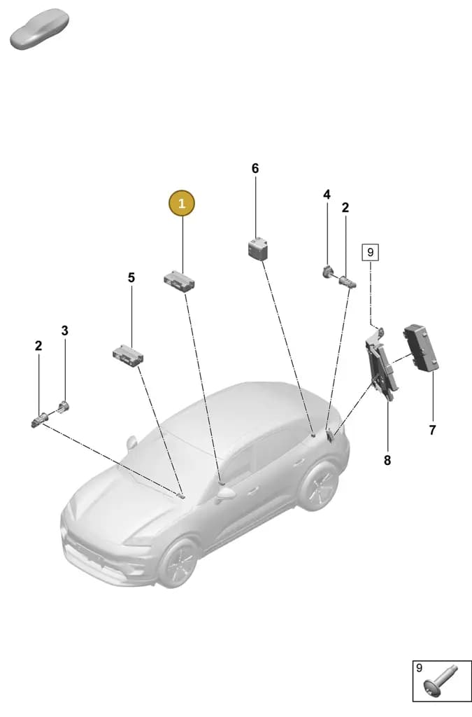 95C035718BLK — Porsche Macan (2024-2024) diagram p61905700, position 1
