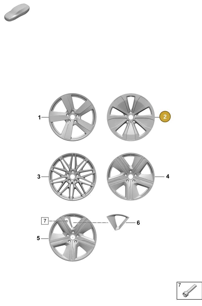 95C601025BMQO1 — Porsche Macan (2024-2024) diagram p61601200, position 2