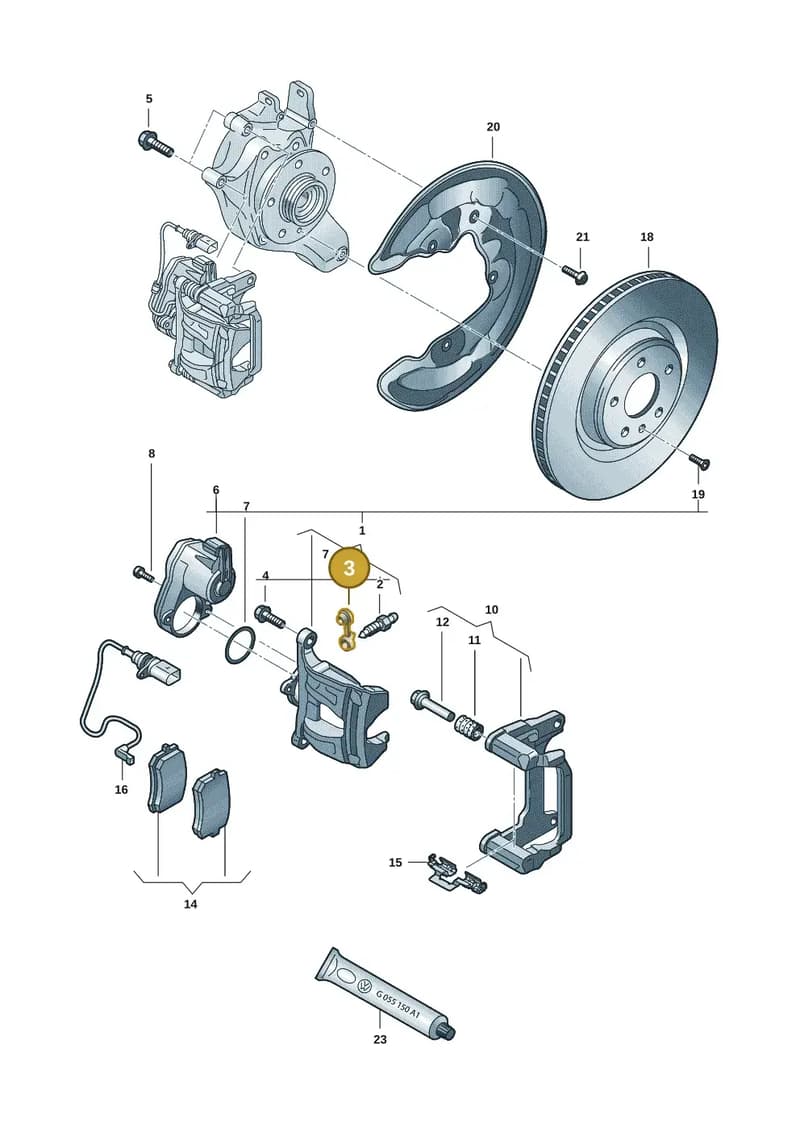 95C611483 — Audi Q6 e-tron (2023-2025) diagram f5s615060, position 3