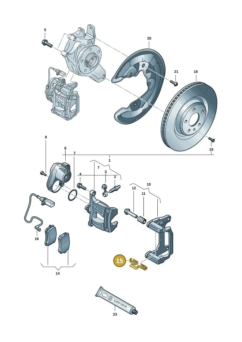 95C615270 — Audi Q6 e-tron (2023-2025) diagram f5s615060, position 15