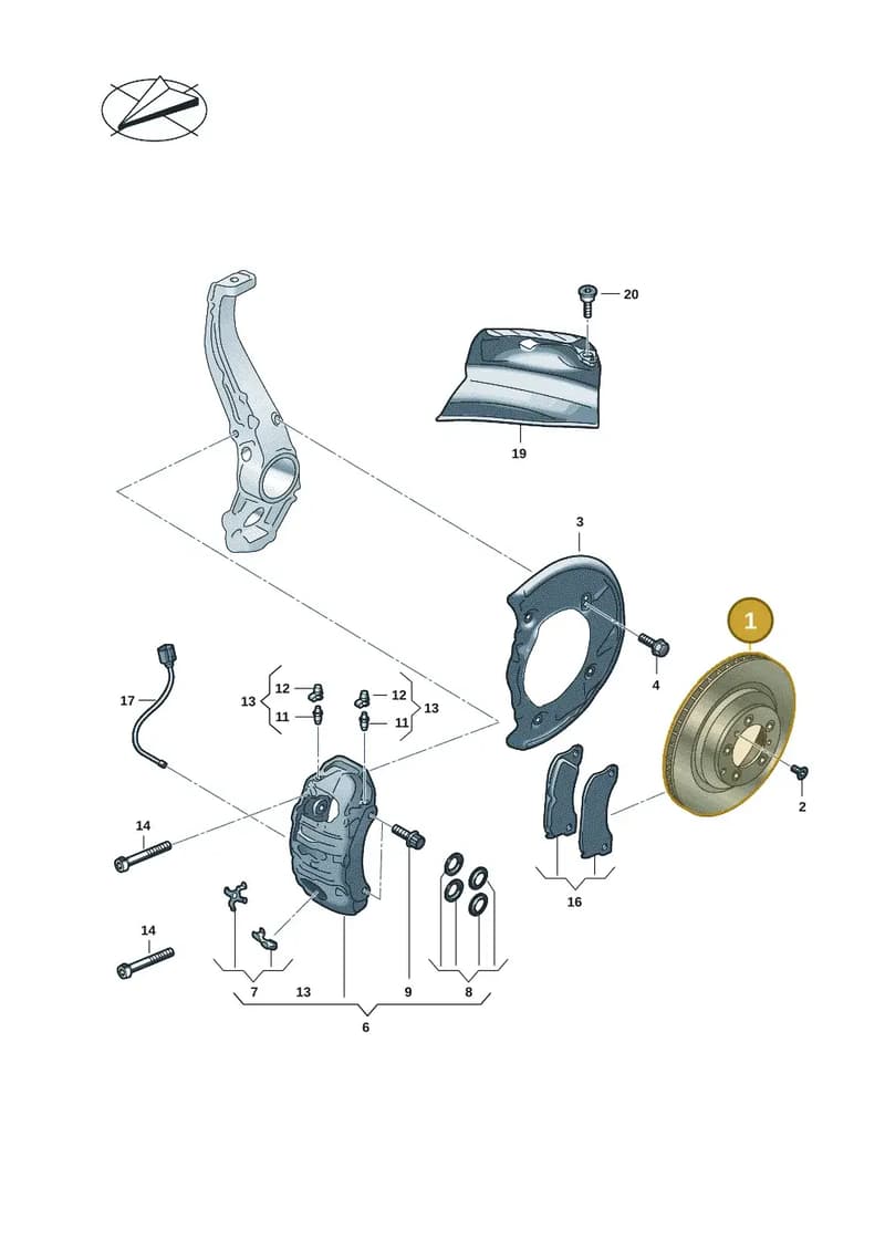 95C615302A — Audi Q6 e-tron (2023-2025) diagram f5s615030, position 1