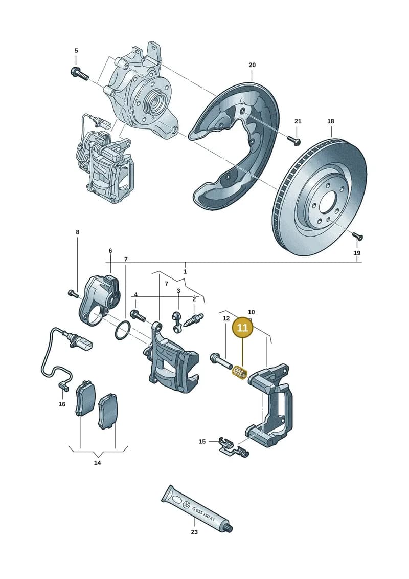 95C615357 — Audi Q6 e-tron (2023-2025) diagram f5s615060, position 11