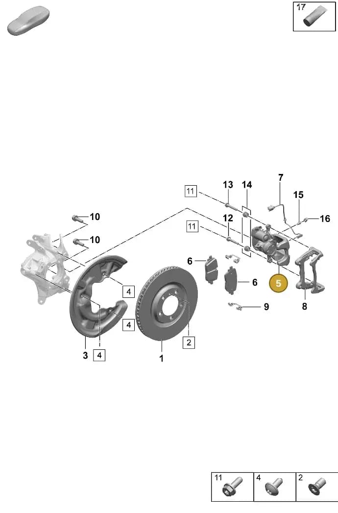 95C615423C — Porsche Macan (2024-2024) diagram p61603100, position 5