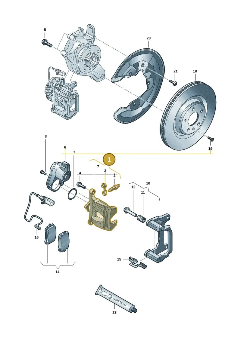 95C615424E — Audi Q6 e-tron (2023-2025) diagram f5s615060, position 1