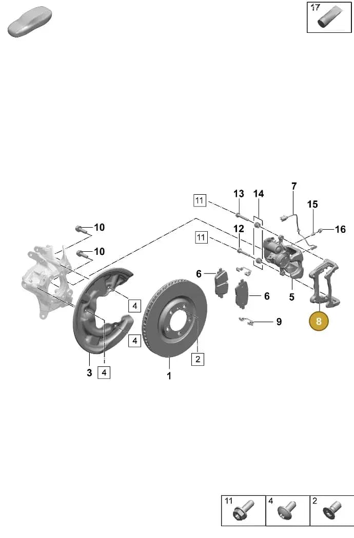 95C615426B — Porsche Macan (2024-2024) diagram p61603100, position 8