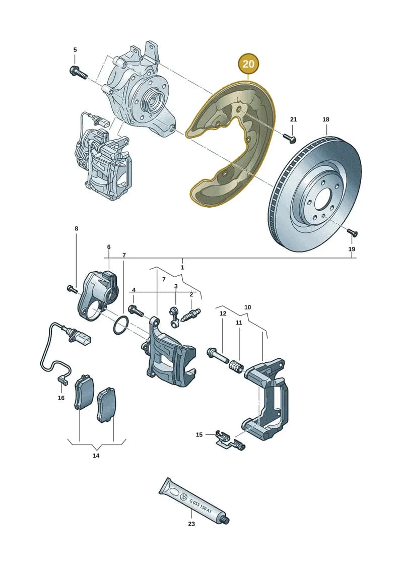 95C615612C — Audi Q6 e-tron (2023-2025) diagram f5s615060, position 20
