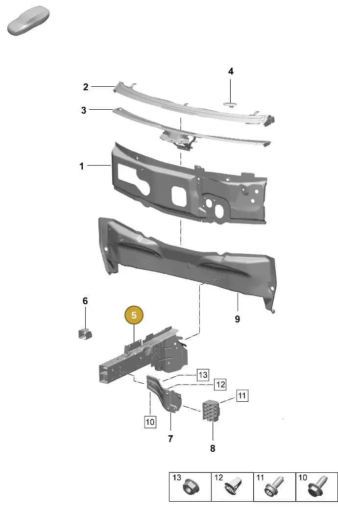 95C803019YGRV — Porsche Macan (2024-2024) diagram p61801100, position 5