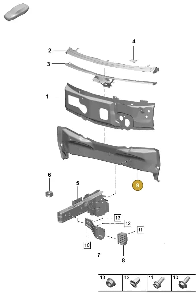 95C803221YGRV — Porsche Macan (2024-2024) diagram p61801100, position 9